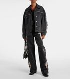 Marant Etoile Manona embroidered denim jacket