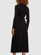 JOHANNA ORTIZ - Black Tapestry Of Time Jersey Midi Dress
