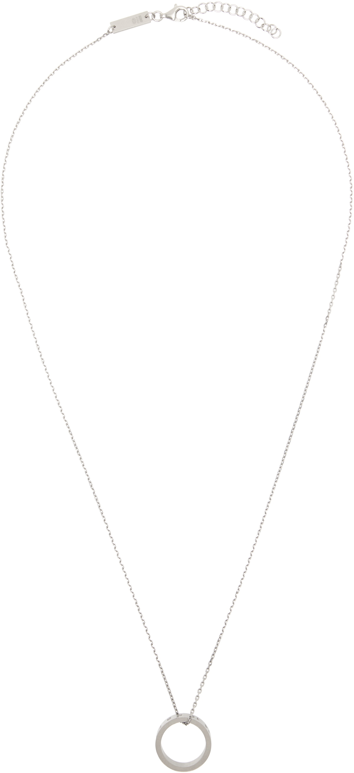 【Maison Margiela】Numerical Ring Necklace Silver Maison Margiela Silver Numerical Ring Necklace Maison Margiela