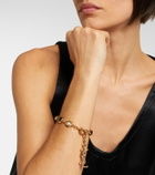 Saint Laurent Cassandre embellished chain bracelet