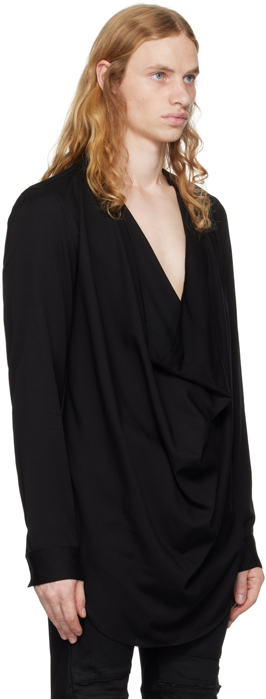 Julius Black Off-Neck Shirt