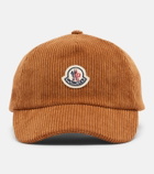 Moncler Logo corduroy baseball cap