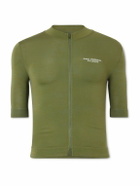 Pas Normal Studios - Escapism Logo-Print Cycling Jersey - Green