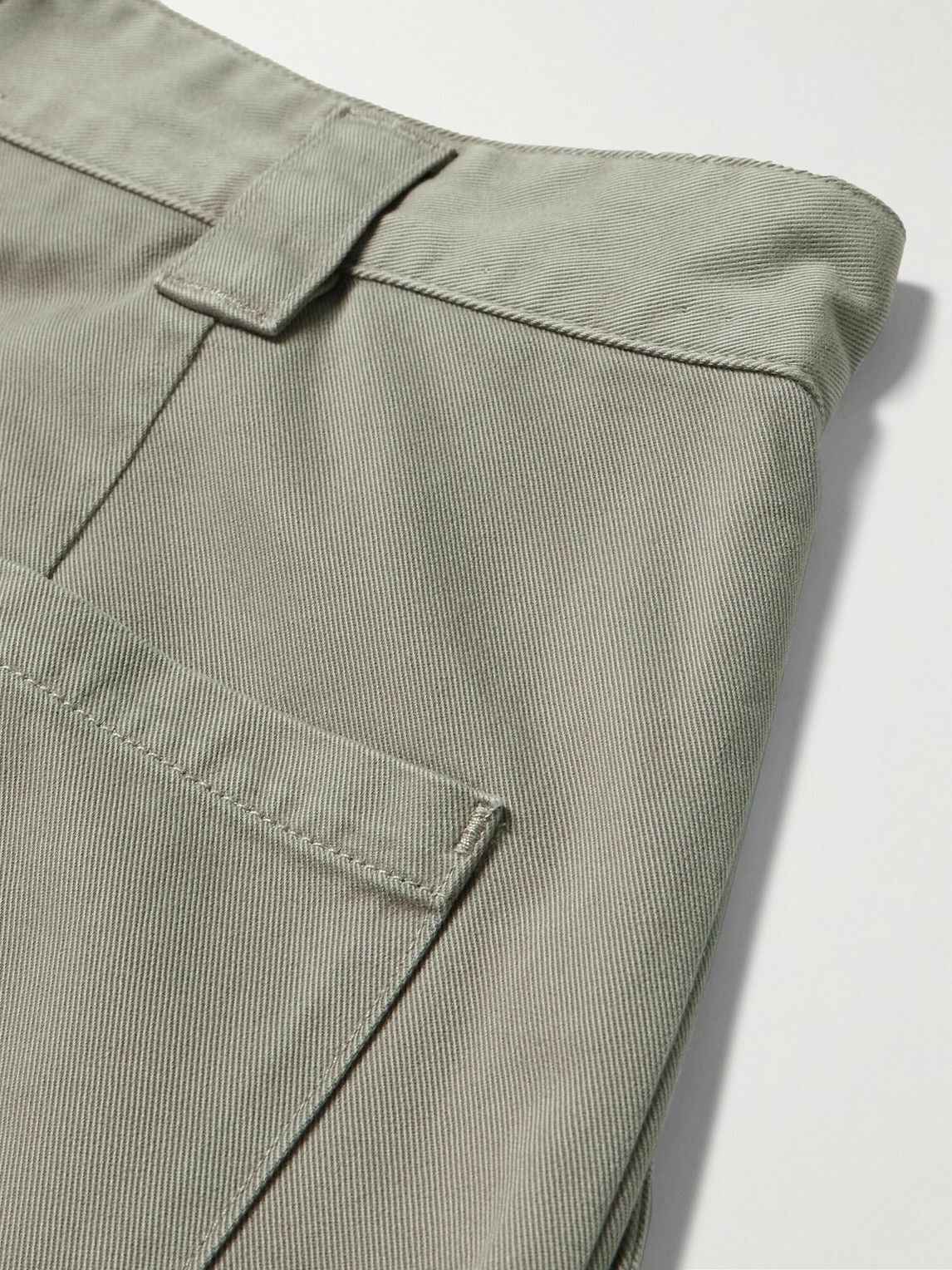 AGOLDE - Gaius Tapered Pleated Regenerative Cotton-Twill Chinos - Gray