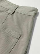 AGOLDE - Gaius Tapered Pleated Regenerative Cotton-Twill Chinos - Gray