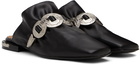 Toga Pulla SSENSE Exclusive Black Square Toe Slippers