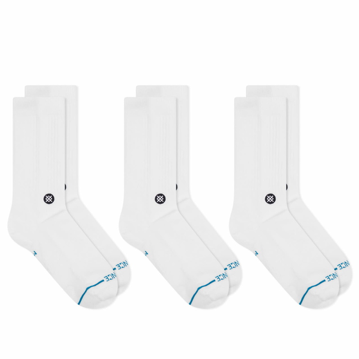 Photo: Stance for E by END. Basic Crew 3-Pack in White
