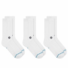 Stance for E by END. Basic Crew 3-Pack in White