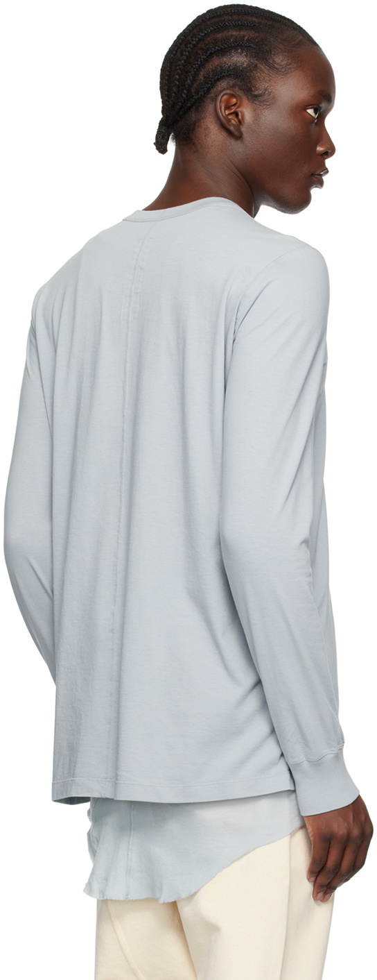 Rick Owens Blue Porterville Level Long Sleeve T-Shirt Rick Owens