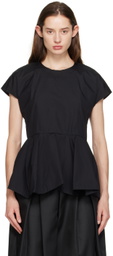 Comme des Garçons Black Peplum Blouse