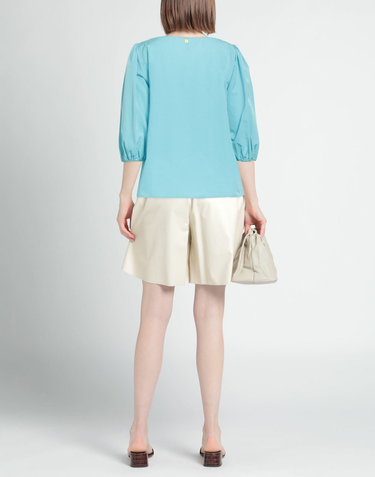 Manila Grace Womens Top Sky in Blue