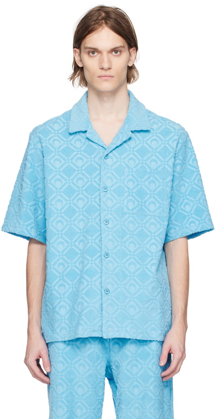 Photo: Marine Serre Blue Jacquard Shirt