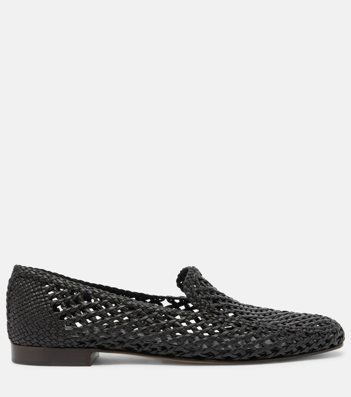 Le Monde Béryl Soft woven leather slip-on shoes