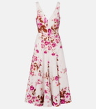 Erdem Floral cotton poplin cocktail dress