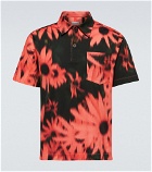 Dries Van Noten - Floral cotton jersey polo shirt