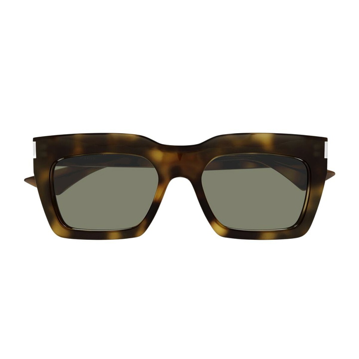 Photo: Saint Laurent Eyewear Saint Laurent Sl 810 Linea Corner Angle 003 Havana Green Sunglasses