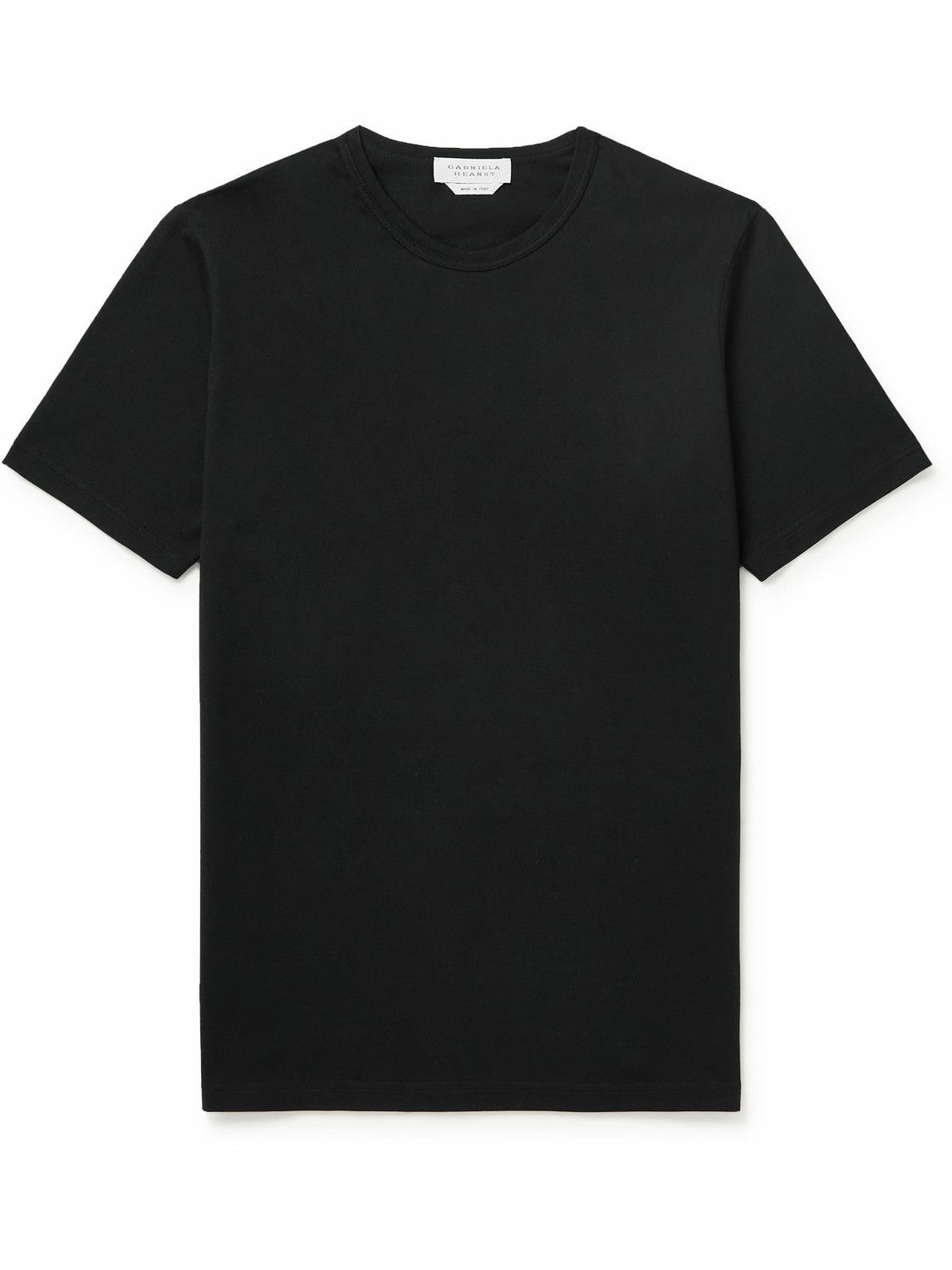 Gabriela Hearst - Bandeira Cotton-Jersey T-Shirt - Black Gabriela Hearst