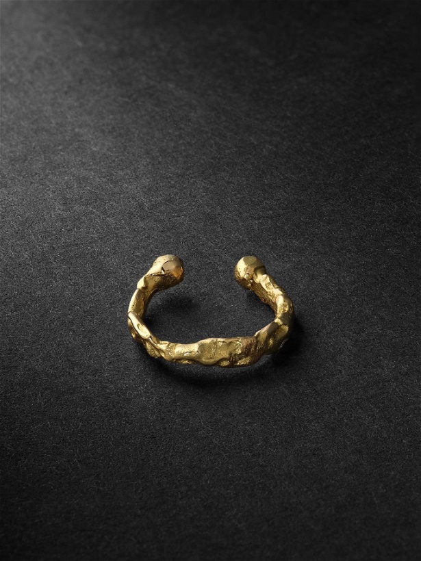 Photo: Healers Fine Jewelry - Extra Small Hammered Gold Ear Cuff