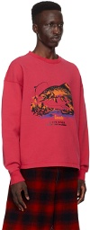 Bode Red 'White River' Sweatshirt