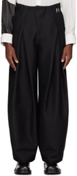 ADER error Black Pleated Trousers