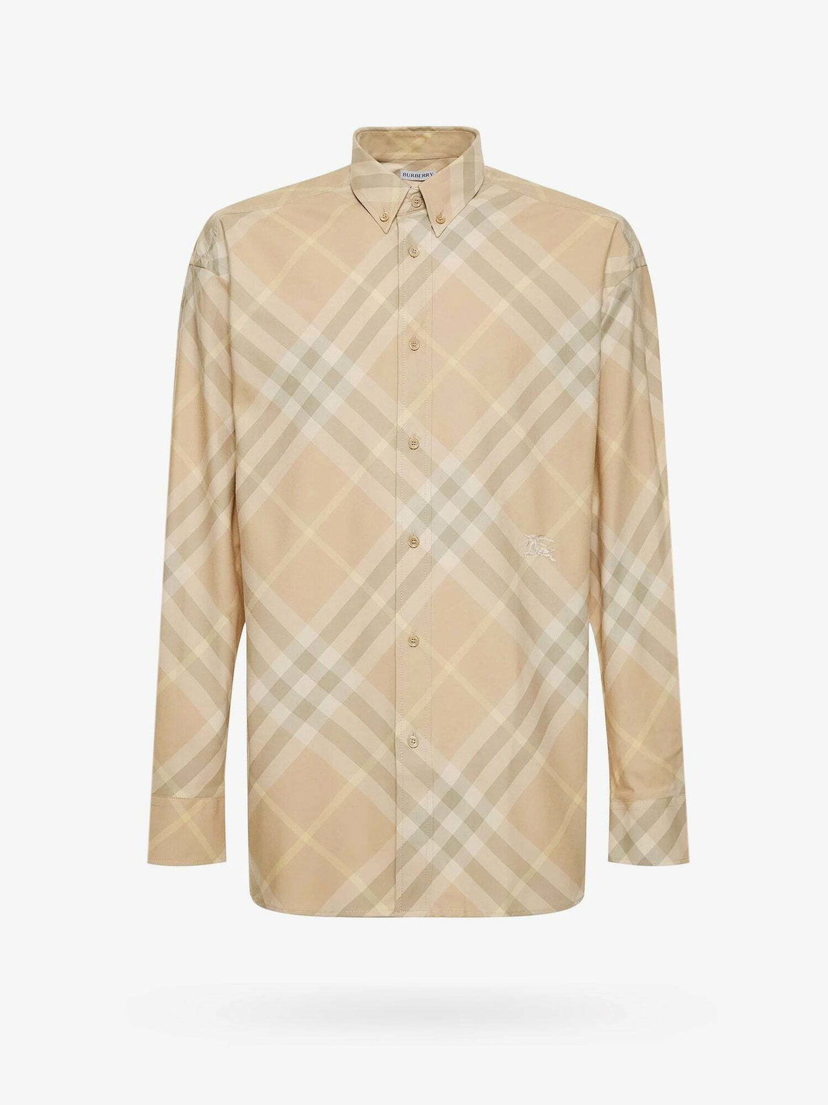 Burberry Shirt Beige Mens Burberry