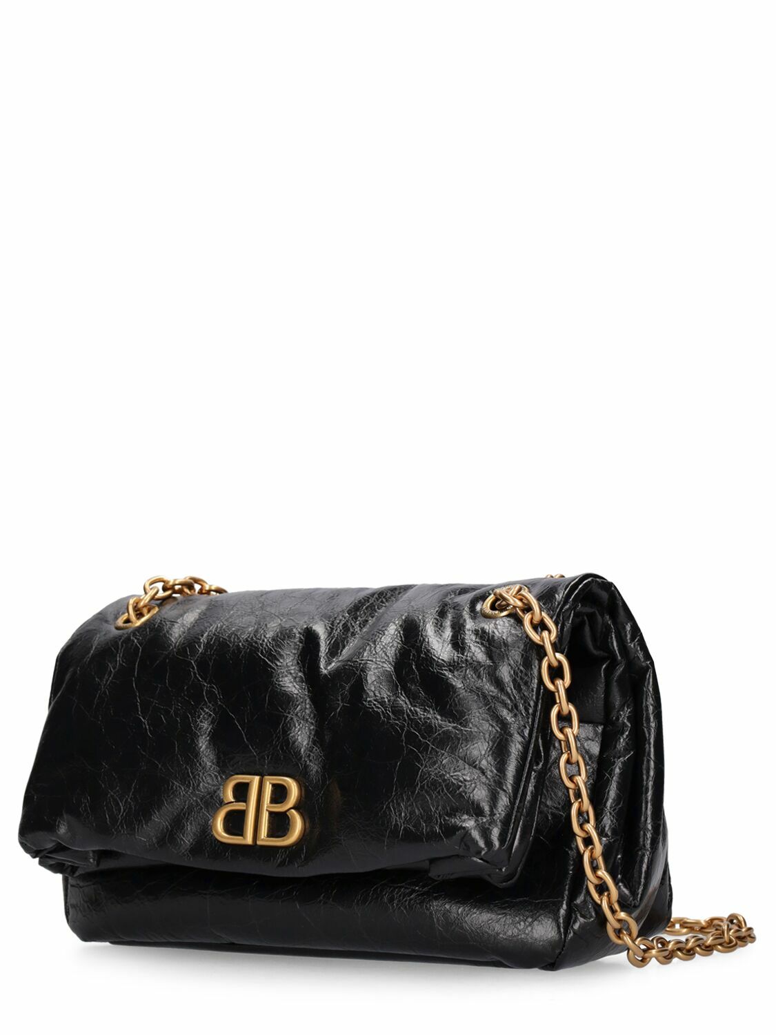 BALENCIAGA - Small Monaco Leather Shoulder Bag