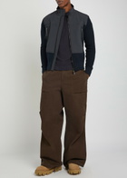 Moncler Grenoble Panelled Shell and Cotton-knit Jacket Navy