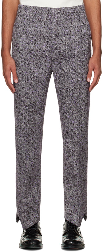 Photo: Bottega Veneta Purple Curved Trousers