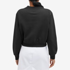 Dolce & Gabbana Women's Collar Logo Sweatshirt in Black