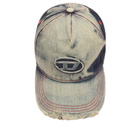 Diesel Men's Camo Denim Cap in Blue 
