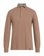 Drumohr Mens Polo shirt in Camel