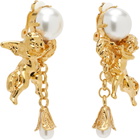Balmain Agnes Baroque Brass Clip-on Earrings