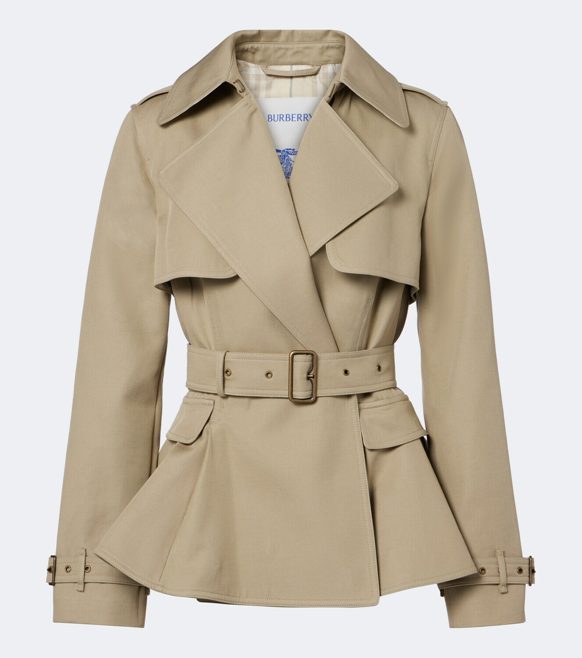 Burberry Belted cotton jacket