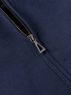 John Elliott - Frances Cotton-Jersey Zip-Up Hoodie - Blue