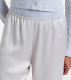 Leset Barb satin wide-leg pants