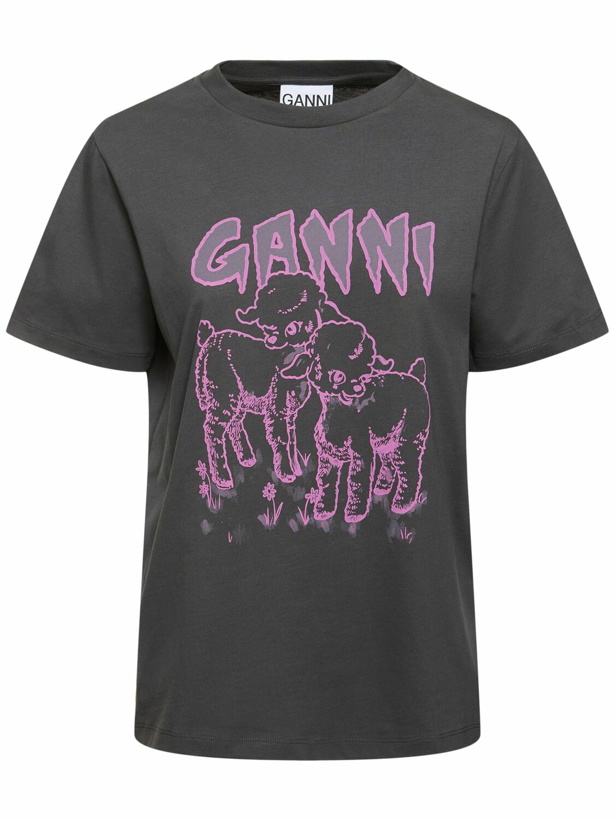 Photo: GANNI Lambs Basic Jersey Relaxed T-shirt