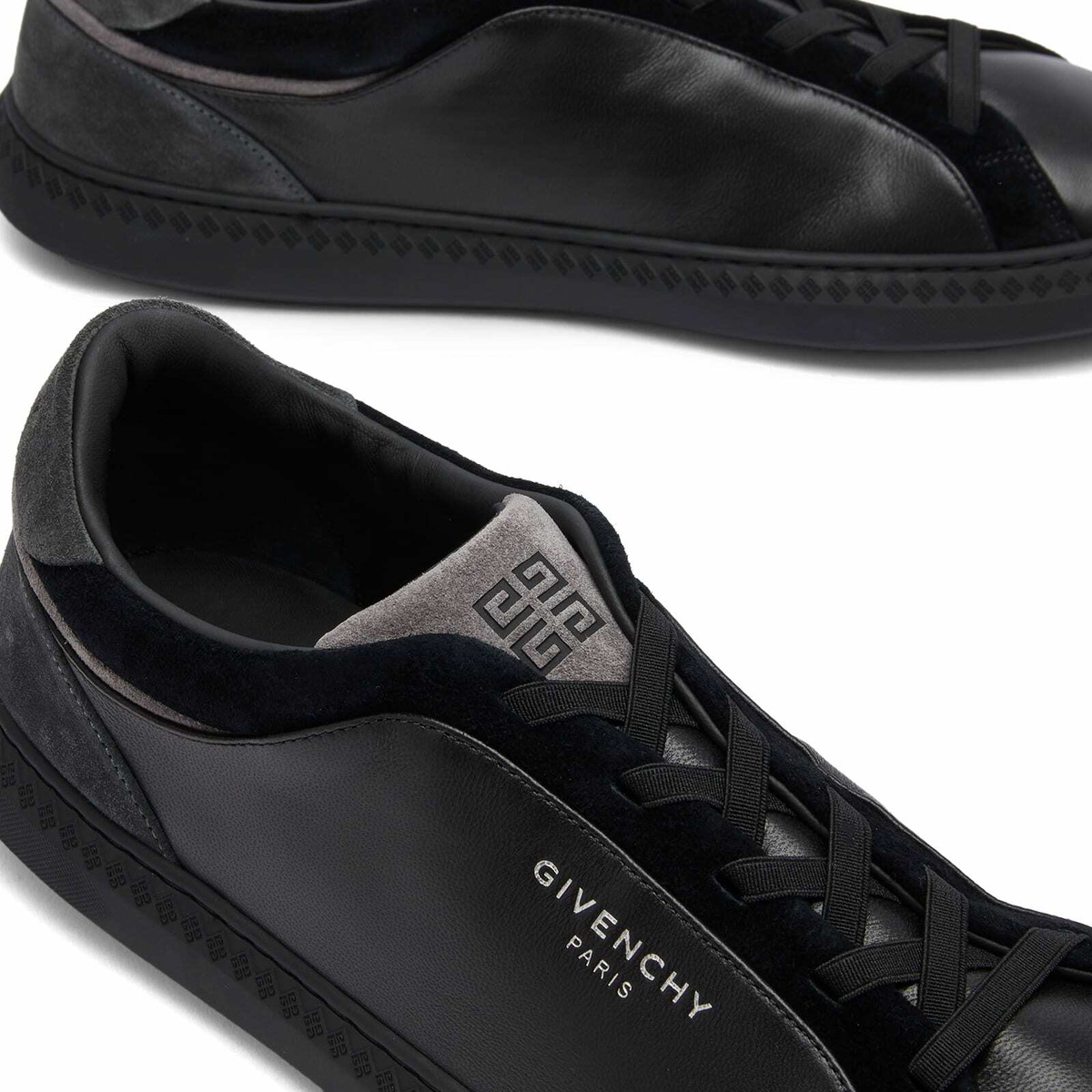 ジュディページ Givenchy Men's G Set Low Top Elastic Sneakers in Black/Grey