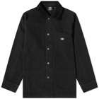 Dickies Men's Duck Canvas Chore Jacket in Stone Washed Black