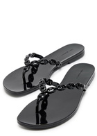Tory Burch Gemini Jelly Sandals Black
