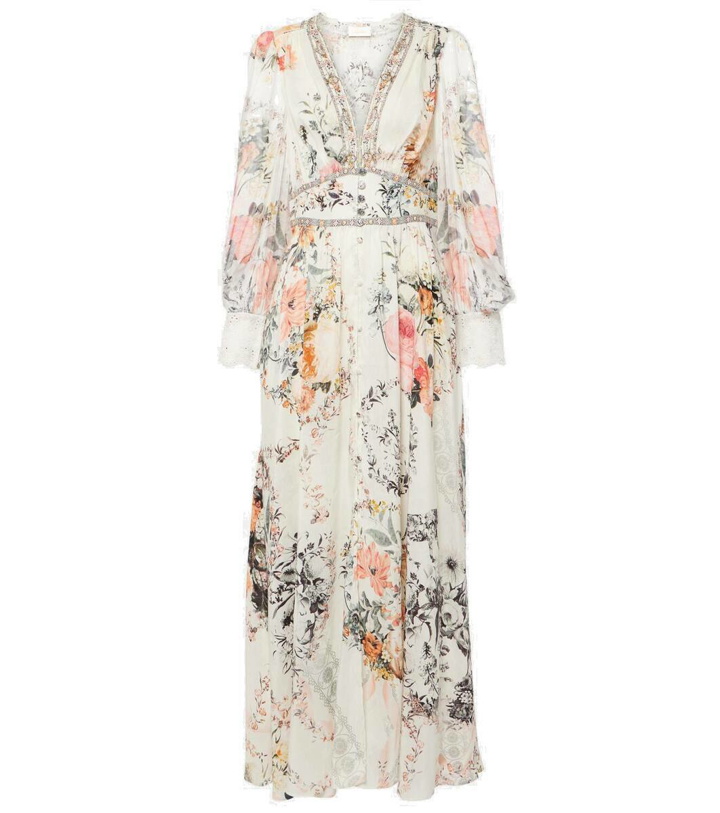 Photo: Camilla Floral linen and silk maxi dress
