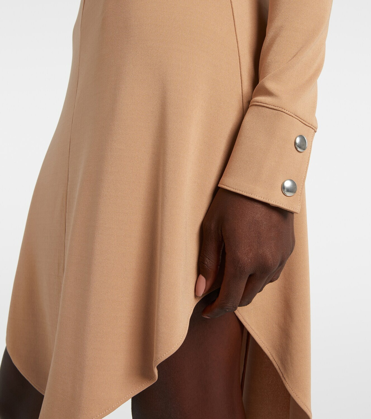 Courrèges Biker crêpe jersey minidress