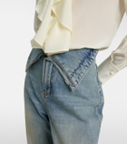 McQueen High-rise wide-leg jeans