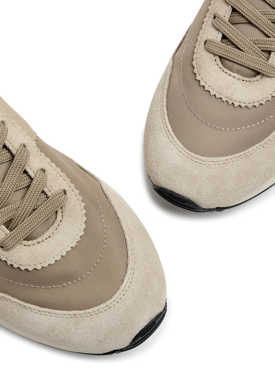 Polo Ralph Lauren Train 89 Panelled Nylon Sneakers Beige