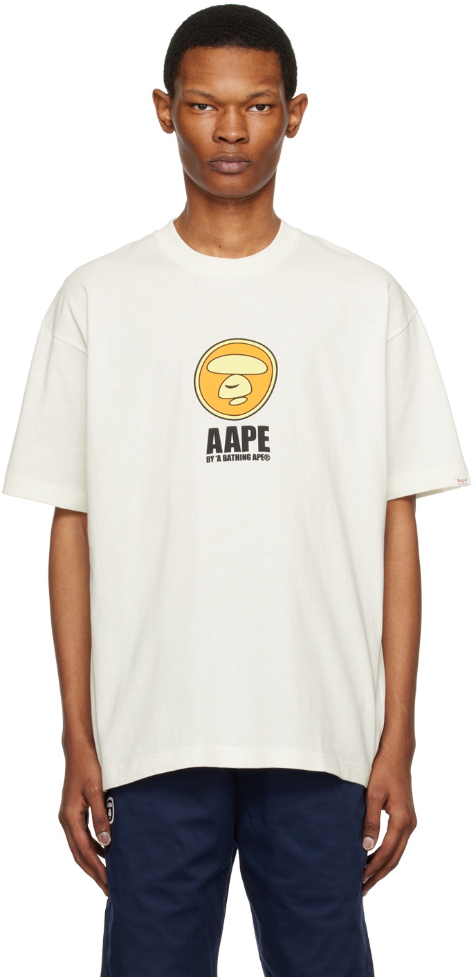 AAPE by A Bathing Ape White Theme T-Shirt AAPE by A Bathing Ape
