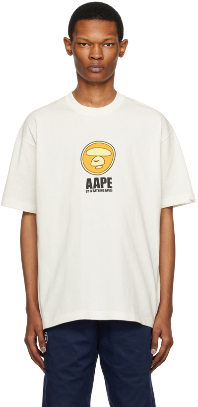 Photo: AAPE by A Bathing Ape White Theme T-Shirt