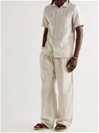 Chamula - Striped Organic Cotton Shirt - Neutrals