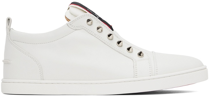 Photo: Christian Louboutin White F.A.V. 'Fique A Vontade' Sneakers