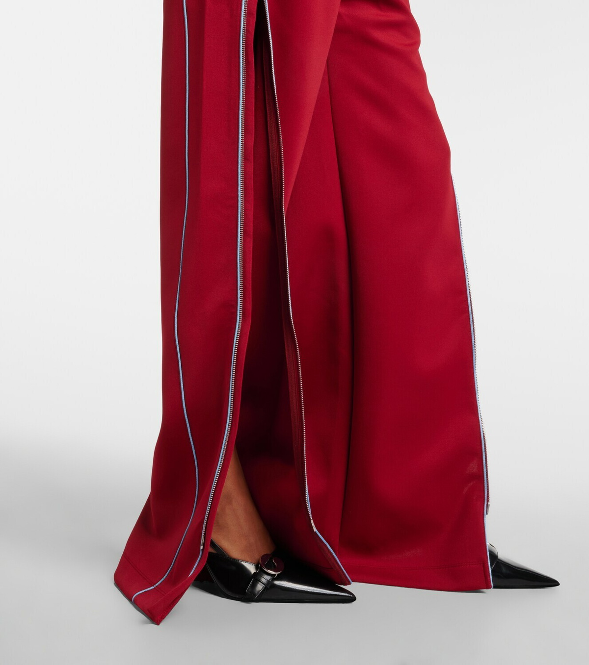 Rabanne Zip-up jersey track pants