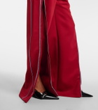 Rabanne Zip-up jersey track pants