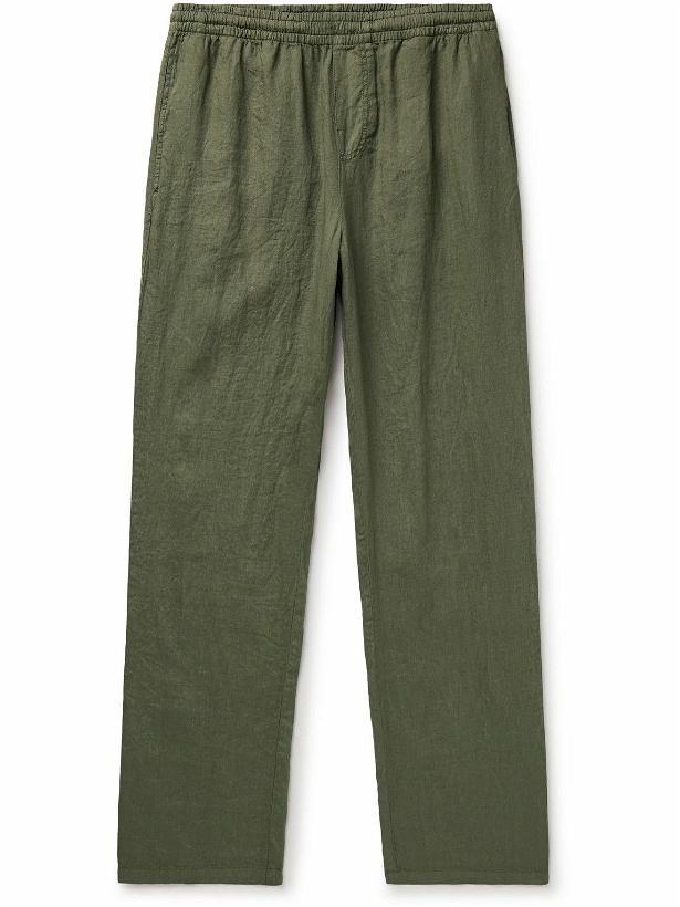 Photo: Aspesi - Ventura Straight-Leg Linen Trousers - Green